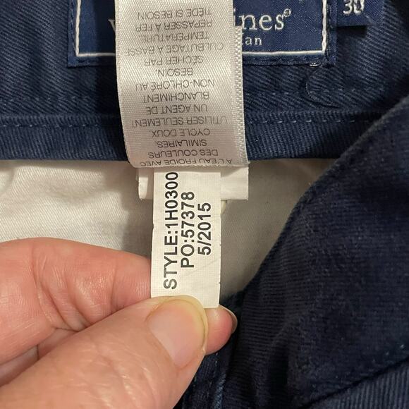 Vineyard Vines Mens Shorts Size 30 Club Short Navy Blue Cotton Mid Rise Zip Fly - Picture 7 of 12